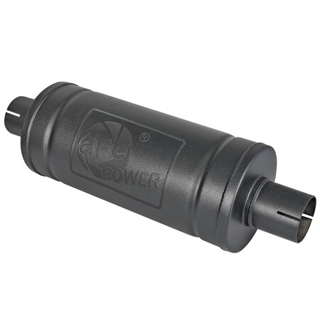 Afe 14 Inch Body Length X 6 Inch Diameter, Stainless Steel Case, Single 2.5 Inch Center Inlet 49M00007-B